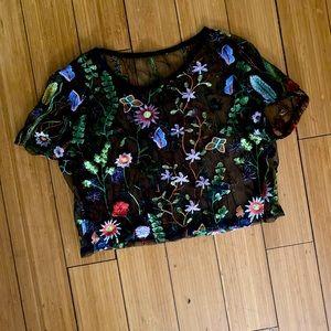 Mesh Crop Top